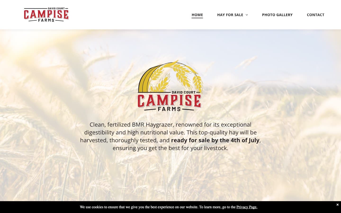 Campise Farms website — built by Roundhouse