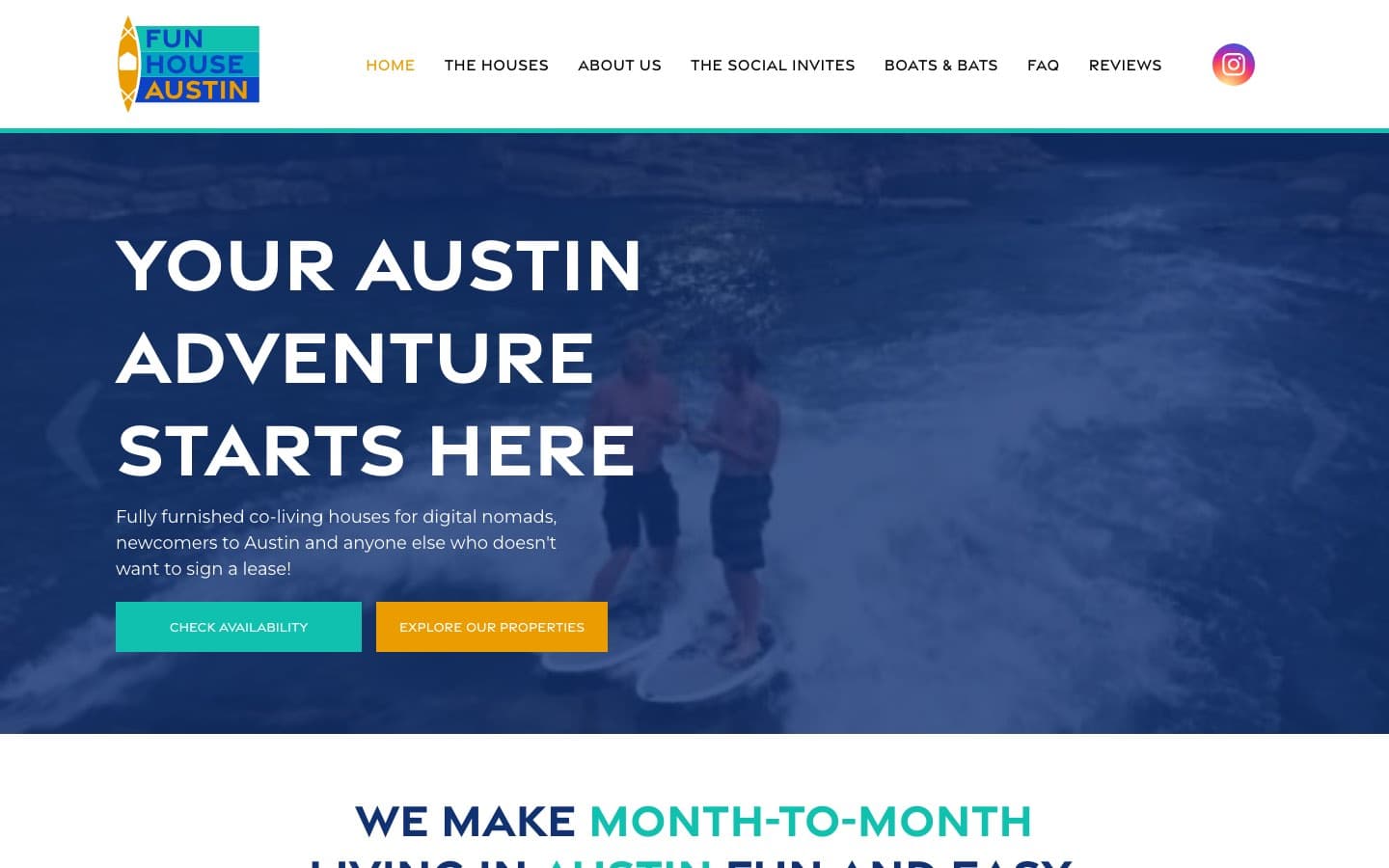 Fun House Austin website — built by Roundhouse