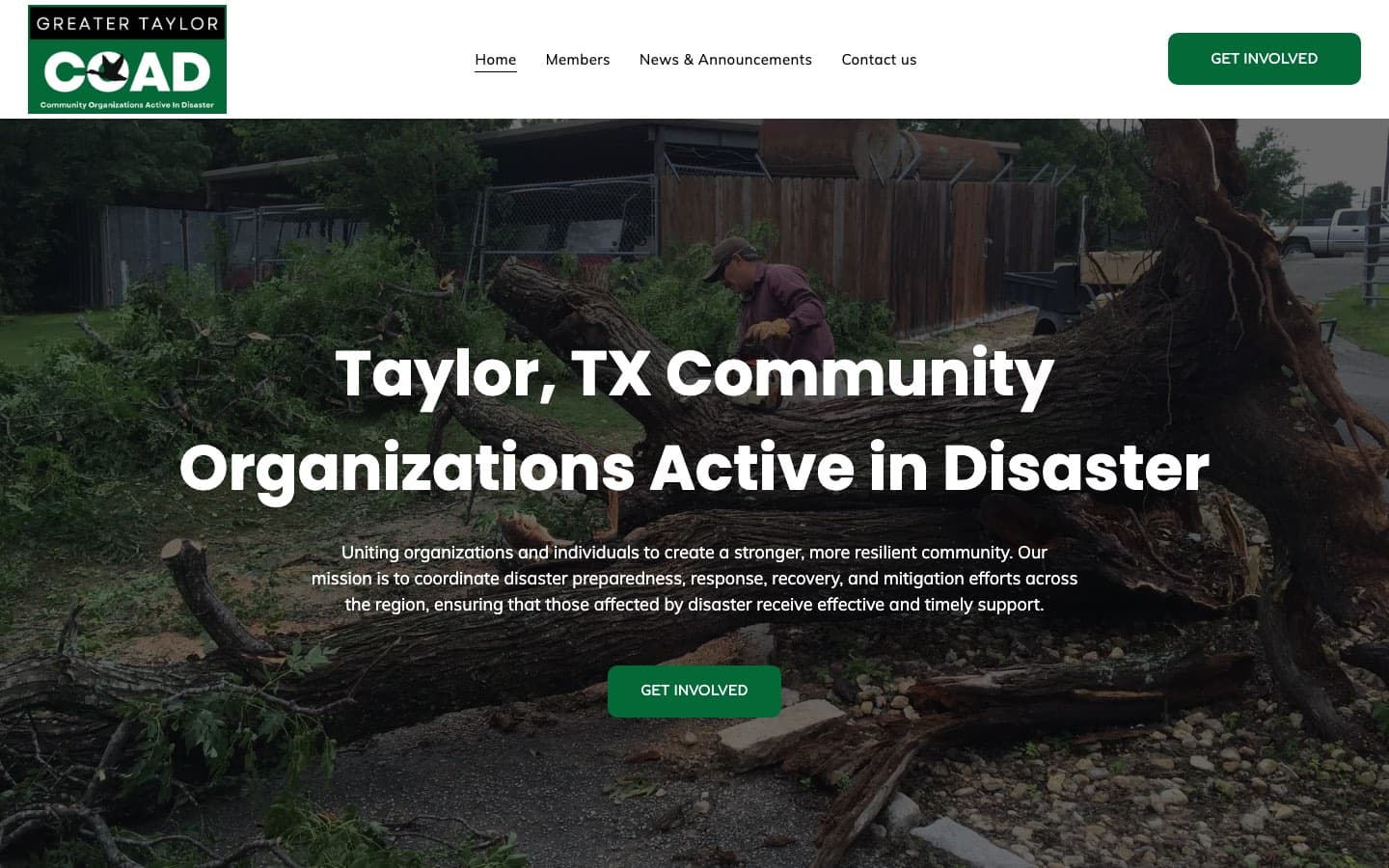 Greater Taylor COAD website — built by Roundhouse